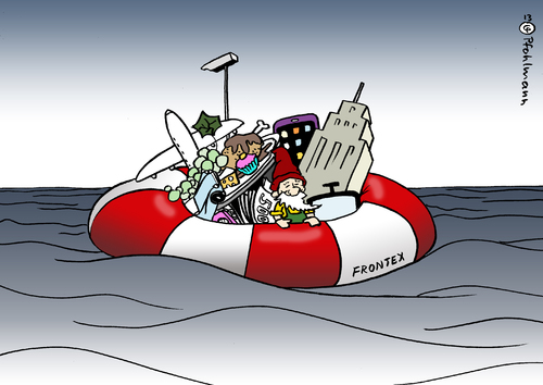 Cartoon: Frontexrettung (medium) by Pfohlmann tagged karikatur,cartoon,color,farbe,2013,eu,italien,lampedusa,frontex,rettung,rettungsring,grenze,außengrenze,agentur,schutz,reichtum,wohlstand,wirtschaftsflüchtlinge,flüchtlinge,flüchtlingsdrama,flüchtlingskatastrophe,einwanderung,migration,tod,bootsflüchtlinge,unglück,mittelmeer,flucht,europa,flüchtlingspolitik,karikatur,cartoon,color,farbe,2013,eu,italien,lampedusa,frontex,rettung,rettungsring,grenze,außengrenze,agentur,schutz,reichtum,wohlstand,wirtschaftsflüchtlinge,flüchtlinge,flüchtlingsdrama,flüchtlingskatastrophe,einwanderung,migration,tod,bootsflüchtlinge,unglück,mittelmeer,flucht,europa,flüchtlingspolitik