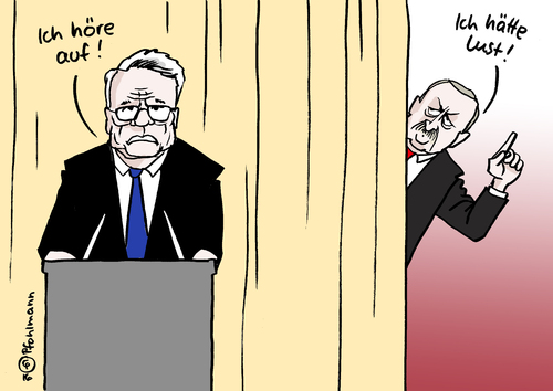 Cartoon: Gauck Nachfolger (medium) by Pfohlmann tagged karikatur,cartoon,2016,color,farbe,deutschland,gauck,amtszeit,zweite,erklärung,aufhören,bundespräsident,erdogan,türkei,nachfolger,karikatur,cartoon,2016,color,farbe,deutschland,gauck,amtszeit,zweite,erklärung,aufhören,bundespräsident,erdogan,türkei,nachfolger