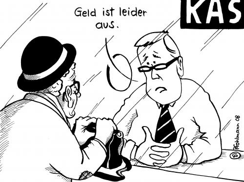 Geld ist aus. Geld ist aus.