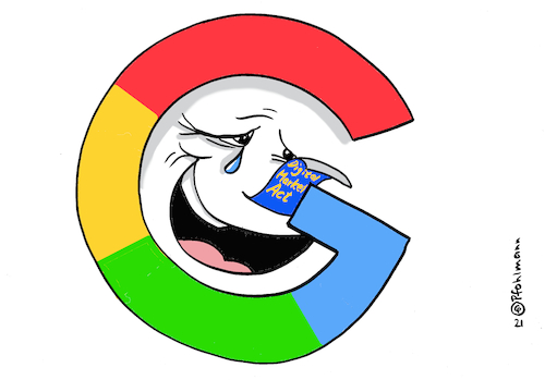 Cartoon: Google regulieren (medium) by Pfohlmann tagged internet,digital,digitalsierung,plattformen,konzerne,google,alphabet,meta,facebook,amazon,service,act,eu,regulierung,gesetz,markt,marktwirtschaft,monopol,wirtschaft,verbraucher,internet,digital,digitalsierung,plattformen,konzerne,google,alphabet,meta,facebook,amazon,service,act,eu,regulierung,gesetz,markt,marktwirtschaft,monopol,wirtschaft,verbraucher