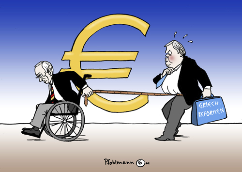 Cartoon: Griechen-Gürtel (medium) by Pfohlmann tagged karikatur,color,farbe,2011,griechenland,eu,euro,finanzkrise,verschuldung,schäuble,finanzminister,haushalt,gürtel,enger,schnallen,reformen,währung,währungsunion,stabilität,einsparungen,einsparen,sparen,sparmaßnahmen,troika,europa