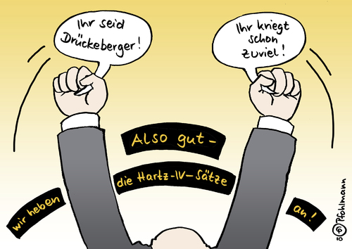 Cartoon: Hartz-IV-Sätze (medium) by Pfohlmann tagged hartz,iv,sätze,alg,ii,arbeitslosengeld,langzeitarbeitslose,drückeberger,existenzminimum,reform,hartz,iv,sätze,alg,ii,arbeitslosengeld,arbeitslos,geld,arbeitslosigkeit,arbeitslose,job,arbeit,beruf,langzeitarbeitslose,drückeberger,existenzminimum,reform,gehalt,einkommen