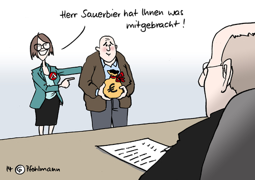 Cartoon: Herr Sauerbier von der Agentur (medium) by Pfohlmann tagged karikatur,cartoon,color,farbe,2014,deutschland,arbeitslosigkeit,langzeitarbeitslosigkeit,konzept,arbeitsagentur,bewerbung,zuschuss,gehalt,förderung,bundesregierung,sauerbier,gehaltszuschuss,arbeitgeber,langzeitarbeitslos,arbeitsloser,arbeitslos,karikatur,cartoon,color,farbe,2014,deutschland,arbeitslosigkeit,langzeitarbeitslosigkeit,konzept,arbeitsagentur,bewerbung,zuschuss,gehalt,förderung,bundesregierung,sauerbier,gehaltszuschuss,arbeitgeber,langzeitarbeitslos,arbeitsloser,arbeitslos