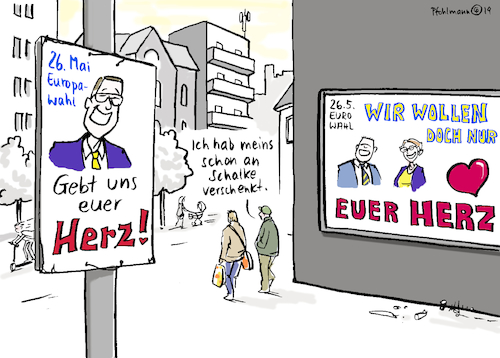 Cartoon: Herzspende (medium) by Pfohlmann tagged organspende,herz,europawahl,kandidaten,parteien,wahlkampf,schalke,fußball,organspende,herz,europawahl,kandidaten,parteien,wahlkampf,schalke,fußball