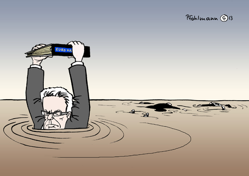 Cartoon: Hochwasser (medium) by Pfohlmann tagged karikatur,cartoon,color,farbe,2013,deutschland,wetter,hochwasser,de,maiziere,verteidigungsminister,euro,hawk,desaster,staatssekretäre,ministerium,affäre,regen,dauerregen,katastrophe,jahrtausendhochwasser,karikatur,cartoon,color,farbe,2013,deutschland,wetter,hochwasser,de,maiziere,verteidigungsminister,euro,hawk,desaster,staatssekretäre,ministerium,affäre,regen,dauerregen,katastrophe,jahrtausendhochwasser