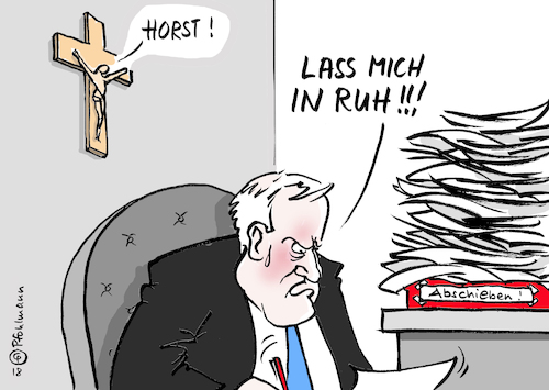 Cartoon: Jesus und Horst (medium) by Pfohlmann tagged karikatur,cartoon,color,farbe,2018,deutschland,seehofer,innenminister,kreuz,kruzifix,csu,abschiebungen,kreuzerlass,behörden,abschieben,afghanistan,gewissen,lass,mich,in,ruh,ruhe,landtagswahl,bayern,wahlen,asylpolitik,flüchtlinge,flüchtlingspolitik,asyl,karikatur,cartoon,color,farbe,2018,deutschland,seehofer,innenminister,kreuz,kruzifix,csu,abschiebungen,kreuzerlass,behörden,abschieben,afghanistan,gewissen,lass,mich,in,ruh,ruhe,landtagswahl,bayern,wahlen,asylpolitik,flüchtlinge,flüchtlingspolitik,asyl