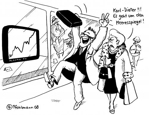 Cartoon: Karl-Dieter (medium) by Pfohlmann tagged finanzkrise,bankenkrise,klimawandel,klimakatastrophe,meeresspiegel,dax,kurve,börse,finanzkrise,finanzen,geld,wirtschaft,wirtschaftskrise,rettungspaket,rettung,banken,bank,pleite,bankrott,finanzierung,schulden,bankenkrise,krise,börse,aktien,aktienkurs,aktie,meeresspiegel,pegel,dax,kurve,klimakatastrophe,klimawandel,klima,umwelt,globale erwärmung,natur,treibhauseffekt,umweltverschmutzung,umweltzerstörung,globale,erwärmung