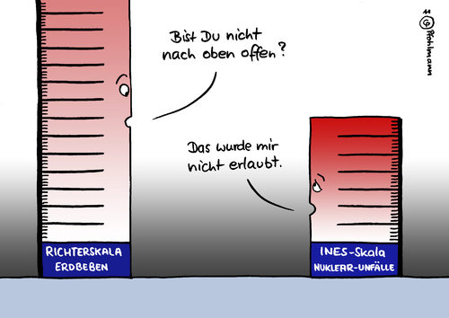 Cartoon: Katastrophen-Skalen (medium) by Pfohlmann tagged richterskala,ines,skala,skalen,nuklear,atomunfall,gau,super,katastrophe,messen,messlatte,japan,erdbeben,kernschmelze,atomkraft,kernkraft,kernenergie,atomenergie,akw,atomkraftwerk,kernkraftwerk,richterskala,ines,skala,skalen,nuklear,atomunfall,gau,super,katastrophe,messen,messlatte,japan,kernschmelze,atomkraft,kernkraft,erdbeben,atomkraftwerk,kernkraftwerk,atomenergie,fukushima