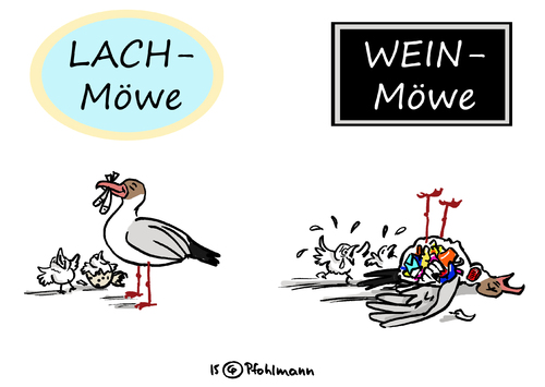 Cartoon: Lach- und Weinmöwe (medium) by Pfohlmann tagged karikatur,cartoon,2015,color,farbe,global,seevögel,lachmöwe,weinmöwe,plastik,plastikmüll,meere,ozeane,kunststoff,mägen,tod,verenden,vögel,vogelwelt,natur,umweltschutz,naturschutz,vogelsterben,ersticken,erstickung,nest,küken,vogelnest,nahrung,nahrungskette,karikatur,cartoon,2015,color,farbe,global,seevögel,lachmöwe,weinmöwe,plastik,plastikmüll,meere,ozeane,kunststoff,mägen,tod,verenden,vögel,vogelwelt,natur,umweltschutz,naturschutz,vogelsterben,ersticken,erstickung,nest,küken,vogelnest,nahrung,nahrungskette