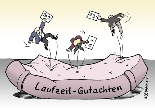 Cartoon: Laufzeitgutachten (medium) by Pfohlmann tagged deutschland,atomausstieg,atomkraft,kernkraft,gutachten,energiepolitik,laufzeit,verlängerung,röttgen,umweltminister,cdu,merkel,bundeskanzlerin,brüderle,wirtschaftsminister,fdp,hüpfburg,deutschland,atomausstieg,kernkraft,gutachten,energiepolitik,laufzeit,verlängerung,röttgen,cdu,merkel,bundeskanzlerin,umweltminister,wirtschaftsminister,fdp,hüpfburg,brüderle,energien,atomkraft,akw