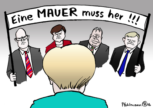 Mauer her!