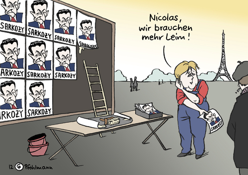 Merkel plakatiert