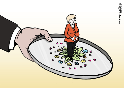 Merkel servieren Merkel servieren