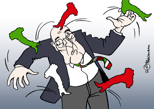 Cartoon: Napolitanos Stiefelchaos (medium) by Pfohlmann tagged karikatur,cartoon,color,2013,italien,napolitano,präsident,staatspräsident,amtszeit,verlängerung,stiefel,chaos,regierung,regierungsbildung,karikatur,cartoon,color,2013,italien,napolitano,präsident,staatspräsident,amtszeit,verlängerung,stiefel,chaos,regierung,regierungsbildung