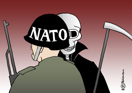 Cartoon: NATod (medium) by Pfohlmann tagged nato,otan,isaf,afghanistan,opfer,luftangriff,zivilisten,tod,sichel,soldat,krieg,nato,otan,isaf,afghanistan,opfer,luftangriff,zivilisten,tod,sichel,soldat,krieg,soldaten,militär