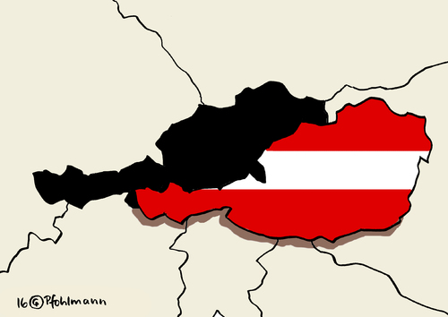 Cartoon: Österreich nach rechts (medium) by Pfohlmann tagged karikatur,cartoon,2016,color,österreich,präsidentenwahl,wahlen,präsident,bundespräsident,fpö,wahlsieger,rechts,rechtsruck,hofer,sieger,stichwahl,karikatur,cartoon,2016,color,österreich,präsidentenwahl,wahlen,präsident,bundespräsident,fpö,wahlsieger,rechts,rechtsruck,hofer,sieger,stichwahl
