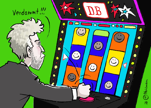 Cartoon: Palmer Gesichter (medium) by Pfohlmann tagged grüne,palmer,ob,gesichter,bahn,werbung,kritik,hautfarbe,gemischt,spielautomat,grüne,palmer,ob,gesichter,bahn,werbung,kritik,hautfarbe,gemischt,spielautomat