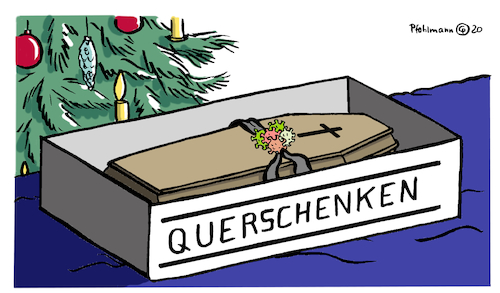 Cartoon: Querschenken 2020 (medium) by Pfohlmann tagged 2020,corona,coronavirus,pandemie,querdenken,querdenker,querschenken,weihnachten,schenken,geschenk,sarg,tod,covid19,tot,infektion,ansteckung,krankheit,2020,corona,coronavirus,pandemie,querdenken,querdenker,querschenken,weihnachten,schenken,geschenk,sarg,tod,covid19,tot,infektion,ansteckung,krankheit