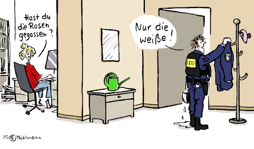 Cartoon: Rose gießen (medium) by Pfohlmann tagged 2020,corona,coronapandemie,pandemie,demo,demonstration,covidioten,coronarebellen,querdenken,rechte,rechtsextremismus,weiße,rose,schwurbler,polizei,wasserwerfer,gießen,blume,berlin,2020,corona,coronapandemie,pandemie,demo,demonstration,covidioten,coronarebellen,querdenken,rechte,rechtsextremismus,weiße,rose,schwurbler,polizei,wasserwerfer,gießen,blume,berlin