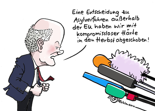 Scholz schiebt ab Scholz schiebt ab