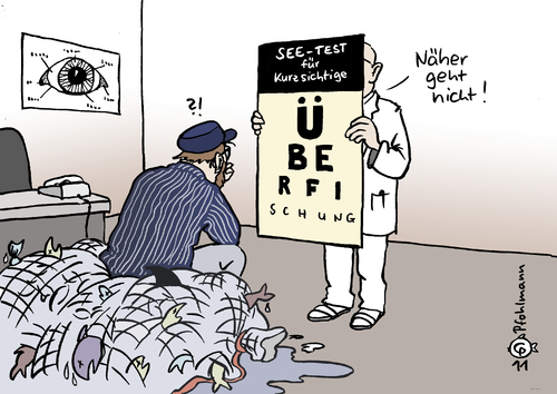 Cartoon: Seetest (medium) by Pfohlmann tagged karikatur,color,farbe,2011,eu,europa,fischfang,fangquote,kommission,seetest,see,meer,fisch,fische,überfischung,buchstaben,augenarzt,kurzsichtig,kurzsichtigkeit,brille,sehtest,auge,augen,nachhaltigkeit,nachhaltig,fangquote,kommission,fischfang,überfischung,buchstaben,augenarzt,kurzsichtig,kurzsichtigkeit,fisch,fische,seetest,nachhaltigkeit,nachhaltig,augen,sehtest