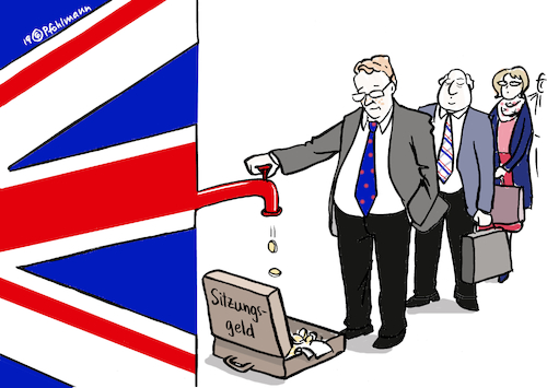 Cartoon: Sitzungsgeld (medium) by Pfohlmann tagged großbritannien,brexit,sitzungsgeld,deal,verhandlungen,referendum,eu,austritt,varianten,alternativen,abstimmungen,großbritannien,brexit,sitzungsgeld,deal,verhandlungen,referendum,eu,austritt,varianten,alternativen,abstimmungen