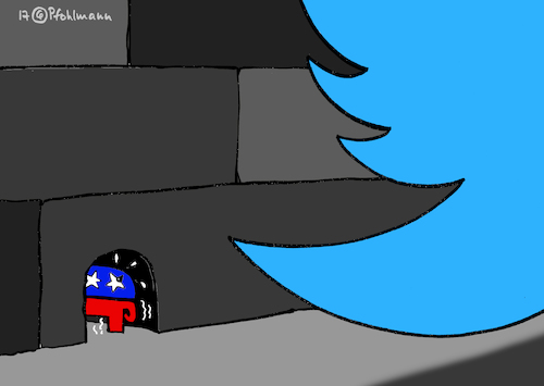 Cartoon: Twitterzittern (medium) by Pfohlmann tagged karikatur,cartoon,2017,color,farbe,usa,global,trump,präsident,twitter,zittern,angst,maus,elefant,republikaner,partei,vogel,alleingang,mauseloch,karikatur,cartoon,2017,color,farbe,usa,global,trump,präsident,twitter,zittern,angst,maus,elefant,republikaner,partei,vogel,alleingang,mauseloch