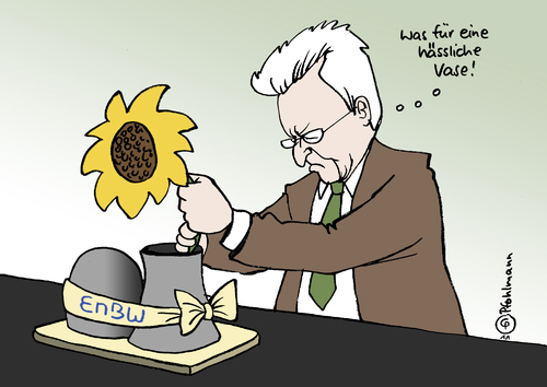 Cartoon: Vase (medium) by Pfohlmann tagged kretschmann,landtagswahl,landtagswahlen,wahlen,baden,württemberg,grüne,sonnenblume,enbw,energiekonzern,stromkonzern,akw,atomkraftwerk,atomkraft,kerkkraft,vase,kretschmann,landtagswahl,landtagswahlen,wahlen,baden württemberg,grüne,sonnenblume,enbw,energiekonzern,stromkonzern,atomkraftwerk,akw,atomkraft,baden,württemberg