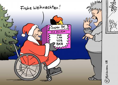 Weihnachts Pc By Pfohlmann Politics Cartoon Toonpool