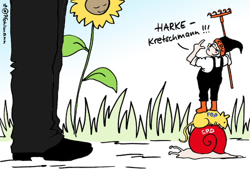 Wolf zeigt die Harke Wolf zeigt die Harke