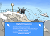 Cartoon: Abschiebe-Gipfel (small) by Pfohlmann tagged zugspitze,migration,asyl,eu,innenminister,dobrindt,abschiebungen,abschiebeflieger,flugzeug,afghanistan,papierflieger,gipfel,bayern,berge,alpen,wettbewerb,csu