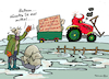 Cartoon: Bauern gallig (small) by Pfohlmann tagged landwirtschaft,bauern,landwirte,proteste,demo,demonstration,traktor,hallig,robert,habeck,bauernweisheit,urlaub,privatsphäre,solidarität,diesel,steuer,finanzpolitik,ampel,ampelkoalition,ampelregierung,wirtschaftsminister,nötigung,niedersachsen,hochwasser,überschwemmungen,hilfe,helfen,helfer,sandsäcke,schubkarre,starkregen,pegelstände,überflutung,flüsse