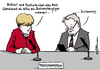 Cartoon: BND-Aufsicht (small) by Pfohlmann tagged karikatur,cartoon,2016,color,farbe,deutschland,bnd,bundesnachrichtendienst,reform,geheimdienst,daten,abhören,merkel,bundeskanzlerin,zuckerberg,facebook,datenschutz,kahl,pressekonferenz,aufsicht,kontrolle,sicherheitspolitik,überwachung