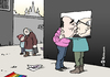 Cartoon: Bruderkuss (small) by Pfohlmann tagged karikatur,cartoon,color,farbe,russland,homosexualität,gesetz,ächtung,verbot,schwul,homosexuell,lesbisch,schwule,lsbt,duma,bruderkuss,breschnew,honecker,sowjetunion,ddr,kuss,küssen,öffentlichkeit,moral,gesellschaft,homophobie