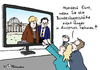 Cartoon: Bundestagesstaette (small) by Pfohlmann tagged karikatur,cartoon,color,farbe,2012,deutschland,betreuungsgeld,tagesstätte,bundestag,kita,kinderbetreuung,koalition,regierung,merkel,bundeskanzlerin,rösler,cdu,csu,fdp,schwarz,gelb,regierungskoalition,koalitionsgipfel,reichstag,tv,fernsehen,bildschirm,bürg