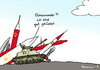 Cartoon: China ist gerüstet (small) by Pfohlmann tagged karikatur,cartoon,color,farbe,2014,china,rüstung,rüstungsausgaben,steigerung,klimawandel,klimaschutz,klimabericht,maßnahmen,klimakatastrophe,erderwärmung,waffen,panzer,raketen