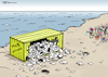 Cartoon: Datencontainer (small) by Pfohlmann tagged karikatur,cartoon,color,farbe,2019,deutschland,hack,hacker,computer,leak,daten,prominente,politiker,container,containerschiff,leck,strand,strandgut,privatsphäre,plünderer,sammler,datenschutz,cyberattacke,twitter,it,sicherheit,chats,mdb,bundestag,abgeordnete,regierung,internet,veröffentlichung,hackerangriff,akten,dokumente