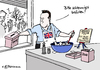 Cartoon: David Salad (small) by Pfohlmann tagged karikatur,cartoon,2015,color,farbe,großbritannien,cameron,ministerpräsident,wahl,wahlen,chuzpe,homestory,herd,koch,salat,urne,wahlurne,amtszeit,dritte,verzicht,wähler,tory,tories