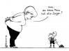 Cartoon: Der kleine Mann (small) by Pfohlmann tagged merkel,huber,pendlerpauschale,csu,kleiner,mann