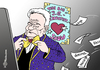 Cartoon: Die Gauck-Show (small) by Pfohlmann tagged karikatur,cartoon,color,farbe,2013,deutschland,gauck,bundespräsident,nsu,morde,empathie,empathy,show,selbstdarstellung,spiegel,fliege,absagen,einladungen,anghörige,opfer,hinterbliebene,ausländerfeindlichkeit,rechtsradikalismus,terrorzelle,zwickauer,rechts