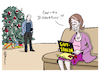 Cartoon: Distanzkurs (small) by Pfohlmann tagged 2020,corona,coronavirus,pandemie,distanz,social,distancing,abstand,hygieneregeln,hygiene,tanzkurs,weihnachten,ehe,beziehung,liebe,geschenke,schenken,weihnachtsgeschenke