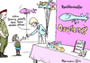 Cartoon: Drohny (small) by Pfohlmann tagged karikatur,cartoon,color,farbe,2014,deutschland,von,der,leyen,verteidigungsministerin,drohnen,anschaffung,beschaffung,bundeswehr,kampfdrohnen,luftballons,drohny,familie,familienfreundlichkeit,arbeitgeber,kinder,vater,papa,unbemannt,töten,maskottchen