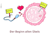 Cartoon: DUMM und BÖSE (small) by Pfohlmann tagged zeugung,eizelle,spermium,spermien,beginn,anfang,leben,mensch,embryo,übel,verschmelzung,erbgut,genetik,persönlichkeit,charakter,politik,autokraten,diktatoren,terror,faschismus,menschheit