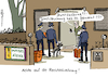 Cartoon: Durchsuchung - Durchseuchung (small) by Pfohlmann tagged corona,pandemie,coronaleugner,impfpflicht,impfpass,fälschung,fälscher,durchsuchung,durchseuchung,polizei,kriminalität,betrug,gesundheit,krankheit