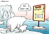 Cartoon: Eisbär Marsmission (small) by Pfohlmann tagged karikatur,cartoon,color,farbe,2014,global,klima,klimawandel,klimaschutz,eisbär,eisbären,mars,marsmission,weltraum,raumfahrt,indien,klimagipfel,abflug,arktis,antarktis,polkappen,meeresspiegel