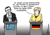 Cartoon: Essensmarke (small) by Pfohlmann tagged karikatur,cartoon,2015,color,farbe,deutschland,griechenland,tsipras,besuch,ministerpräsident,bundeskanzlerin,merkel,kantine,kanzleramt,abendessen,essen,essensmarke,hilfe,bedürftigkeit,bedürftig,schuldenkrise,reformen,eu,europa,schuldenberg,schulden,presse