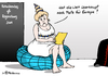 Cartoon: Europas Weltplatz (small) by Pfohlmann tagged karikatur,cartoon,color,farbe,2014,deutschland,merkel,katholikentag,europa,diskussion,platz,welt,globus,kirche,regensburg,bundeskanzlerin,sitzball,erdball,erde