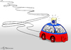 Cartoon: Ferngesteuertes Fahren (small) by Pfohlmann tagged karikatur,cartoon,2017,color,farbe,usa,global,trump,selbstfahrendes,auto,google,pkw,elefant,republikaner,fernsteuerung,präsident,partei,schlingerkurs