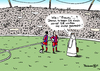 Cartoon: Frauen im Stadion?! (small) by Pfohlmann tagged karikatur,cartoon,2015,color,farbe,saudi,arabien,fc,bayern,fußball,stadion,frauen,zutritt,verbot,menschenrechte,fußballspiel,fußballstadion,riad,freundschaftsspiel