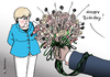 Cartoon: Geburtstagsstrauß für Merkel (small) by Pfohlmann tagged karikatur,cartoon,color,farbe,2014,deutschland,usa,merkel,geburtstag,60,sechzig,strauß,blumenstrauß,obama,abhöraffäre,geheimdienst,spionage,ausspähen,abhören,handy,nsa,cia,bnd,agenten,mikrofone,ohren,blumen,freundschaft,gratulation,gratulieren